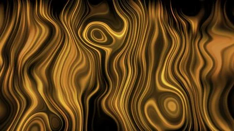 Pulsating liquid pattern with lines. Motion. Pattern with curved circles and Stock Illustration