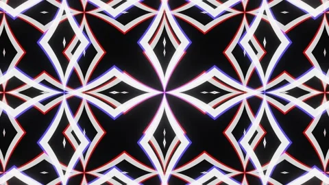 Pulsating Neon Abstract Cross Pattern Vídeo Stock 177017749