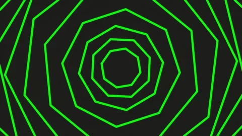 Pulsating neon geometric tunnel effect: Abstract digital lines forming a fu.. Stock Footage 341056384