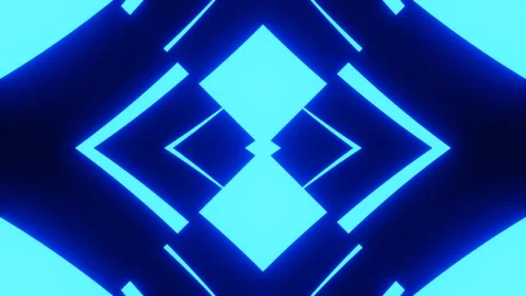 Pulsating Neon Geometry Rhythmic Visual Symphony Stock Footage 330578992