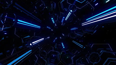 Pulsating neon light Stock Footage 261869321