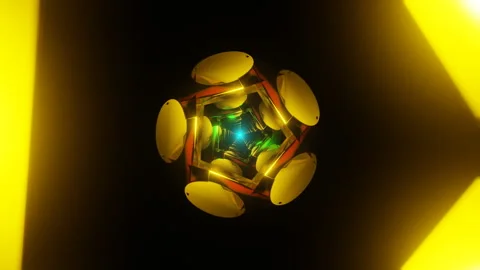 Pulsating neon strobes mesmerize in a psychedelic and dynamic VJ Loop. Stock Footage 264081814