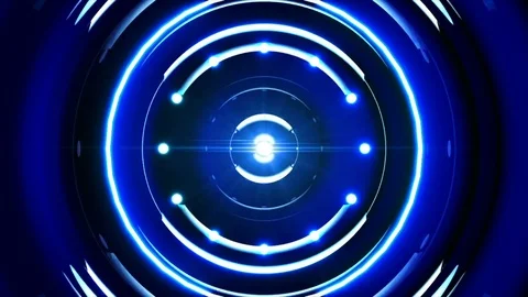 Pulsating Neons - Professional VJ Background Loop Video stock 80296318