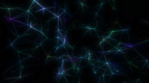Pulsating neural structures of the plexus. 4K. Seamless loop. Stock Footage 234141492