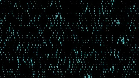 The pulsating numbers move horizontally 2. business subjects. cinematic Video stock 82216354