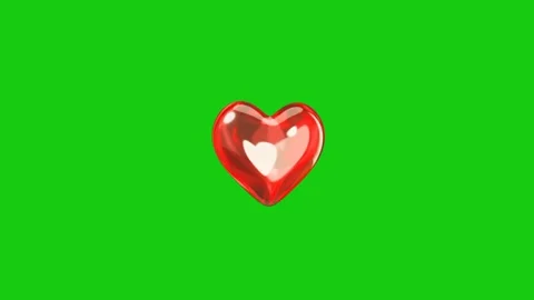 Pulsating or pounding 3D Animation of a Red Heart Beating. Valentine's Day conce Video stock 265149392