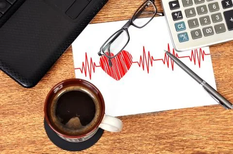 Pulsating on paper Stock Illustration