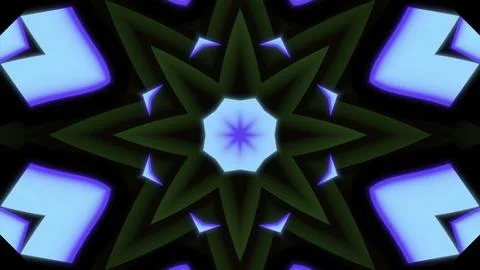 Pulsating pattern with psychedelic effect. Design. Floral pattern with colored Stock Illustration