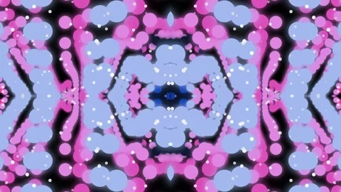Pulsating Pink and Blue Circle Kaleidoscope Abstract Loop 스톡 동영상 330213945