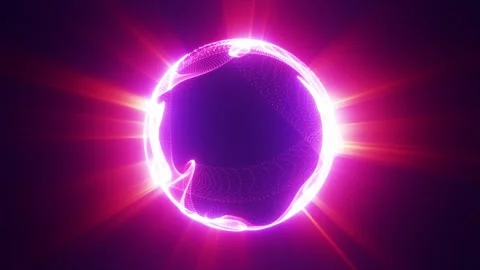 Pulsating pink sphere Stock Footage 278582708