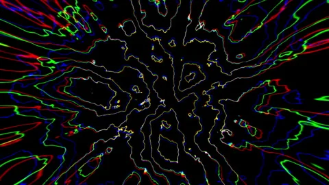 Pulsating Plasma Energy Lines Video stock 263906611
