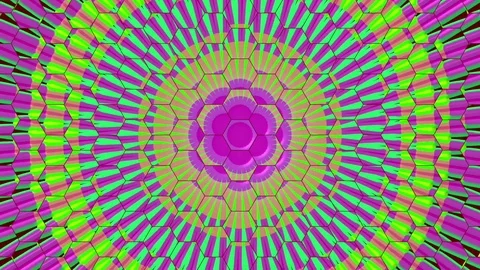 Pulsating Polygons Stock Footage 72715473