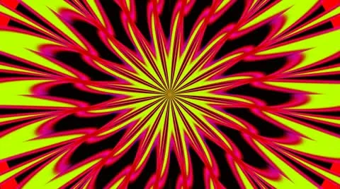 Pulsating Psychedelic Loop 01A 25 fps Stock Footage 8984371
