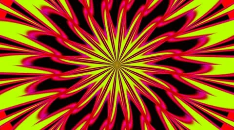 Pulsating Psychedelic Loop 01A 30 fps Stock Footage 8984355