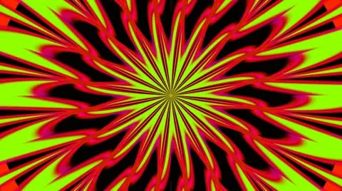 Pulsating Psychedelic Loop 01B 24 fps Stock Footage 8984333