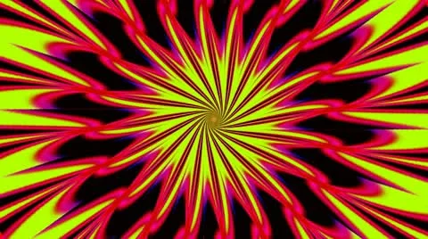 Pulsating Psychedelic Loop 01C 24 fps Stock Footage 8985156