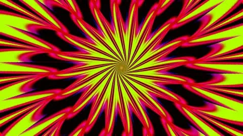 Pulsating Psychedelic Loop 01C 25 fps Stock Footage 8985141