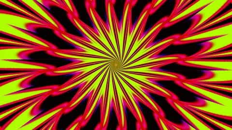 Pulsating Psychedelic Loop 01C 30 fps Stock Footage 8985125