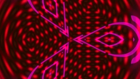Pulsating red hypnotic spiral tunnel background abstract cinematic loop Stock Footage 333441808