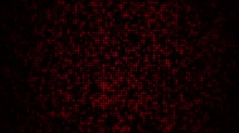 Pulsating red stars on black background Stock Footage 64689829
