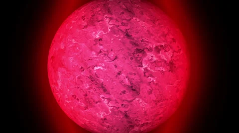 Pulsating red sun. Motion abstraction Video stock 36037389