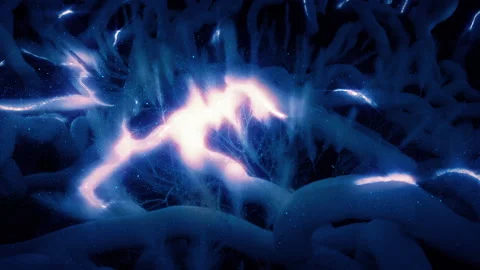 Pulsating Root Network Covers The Floor Stock Footage 273501562