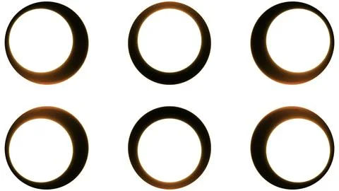 Pulsating rows of circles on white background. Motion. Pulsating circles with イラスト素材