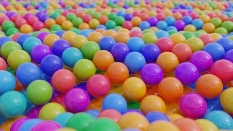 Pulsating sheres animated as waves Stockbeeldmateriaal 145432248