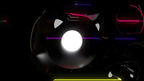 Pulsating sphere in liquid Stock Footage 143799709