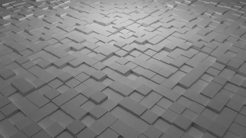 Pulsating square background. Geometric vibrating environment. Geometry fractals Stock Footage 119590568