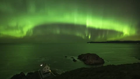 Pulsating wave of the Aurora borealis Stock Footage 269707628