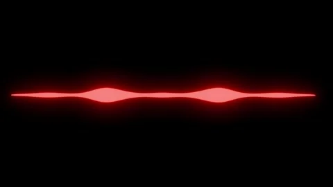 Pulsating waves, frequencies. 3d animation render Stock Footage 295026923