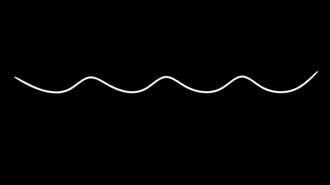 Pulsating waves, frequencies. 3d animation render Stock Footage 296705543