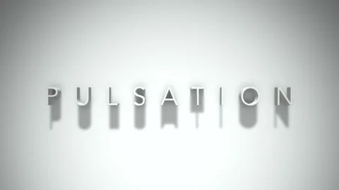 Pulsation 3D title animation with shadows on a white background Vídeos de archivo 297387589