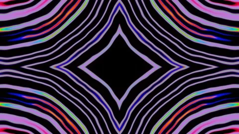 Pulsation of a distorted multi-colored diamond Stock Footage 173603761