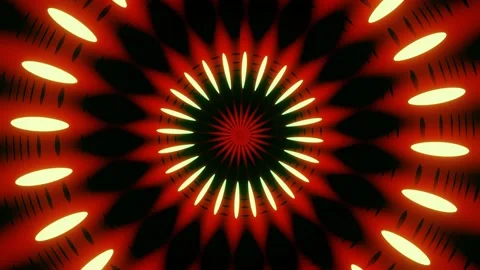 Pulsation of divergent multicolored rays Video stock 173535347