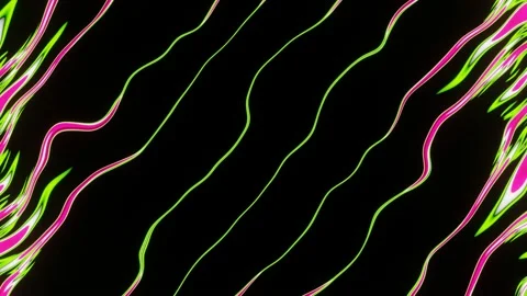 Pulsation of rotation of multi-colored abstract lines. Stock Footage 194188646