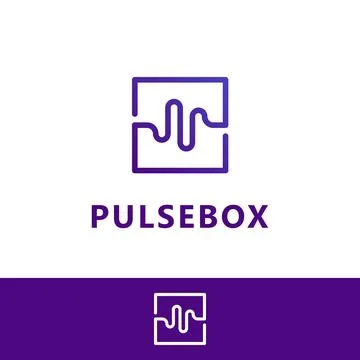 Pulse box logo2 Stock Illustration