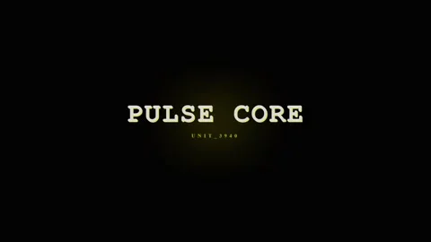 Pulse Core - Cinematic Title Sequence with Retro Font and Dark Background Stock Footage 331568454