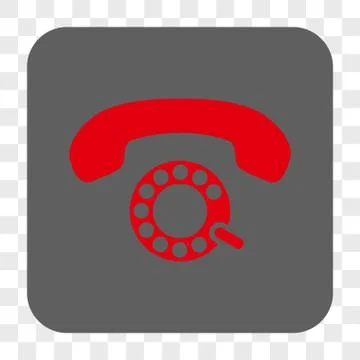 Pulse Dialing Rounded Square Button 스톡 일러스트