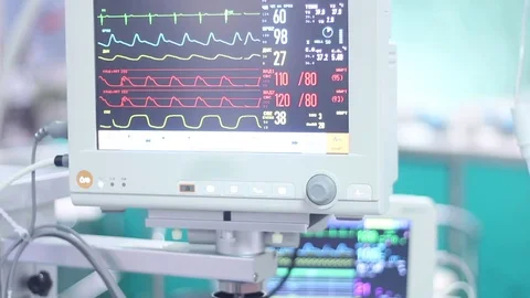 Pulse in the Hospital Stock Footage 73387710