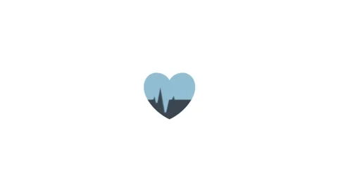 Pulse icon animation for video motion graphics Stock Footage 203816430