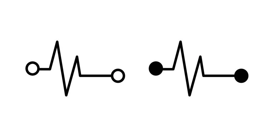Pulse icon graphic element. web icon set Stock Illustration