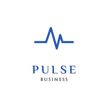 Pulse Icon Logo Design Template Stock Illustration