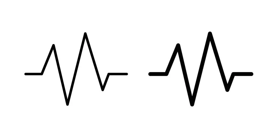 Pulse icon or illustration vector symbols Stock Illustration