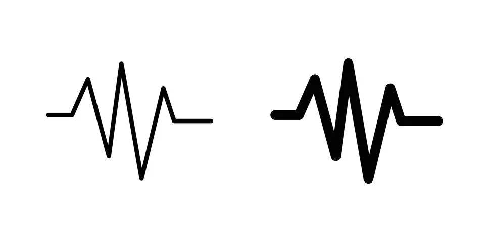 Pulse icon vector design illustrations Stock Illustration