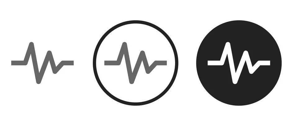 Pulse icon . web icon set .vector illustration Stock Illustration