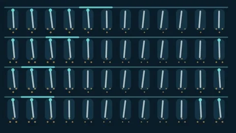 Pulse Jet Filter Bag Cleaning Seamless Technical Loop Stock Footage 346529021