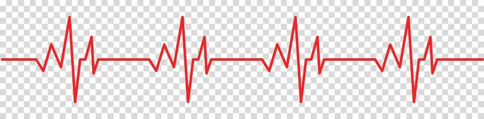 Pulse line vector template Stock Illustration