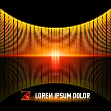 Pulse of music Stock Illustration